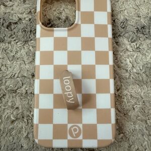 Loopy Case Checkered Tan iPhone 13 Pro Max